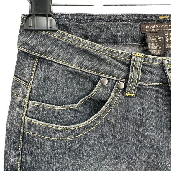 Royal Robbins Womens Bootcut Medium Wash Low Rise Size 2 Jeans - Picture 4 of 5